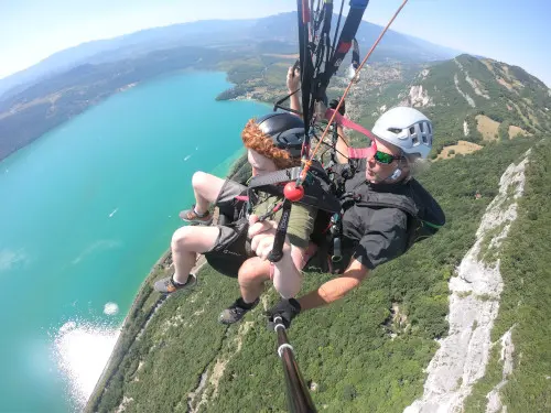 Vol en parapente au col du Sapenay