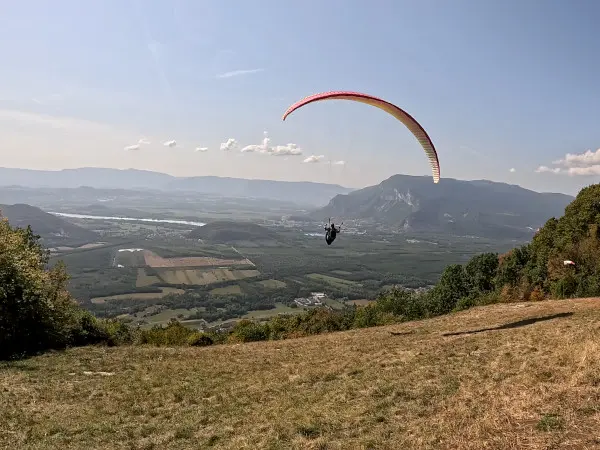 Décollage depuis le col du Sapenay