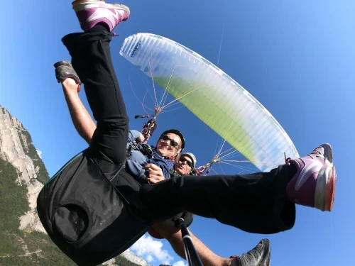 Baptême parapente vol Bell-mère Savoie lac du Bourget