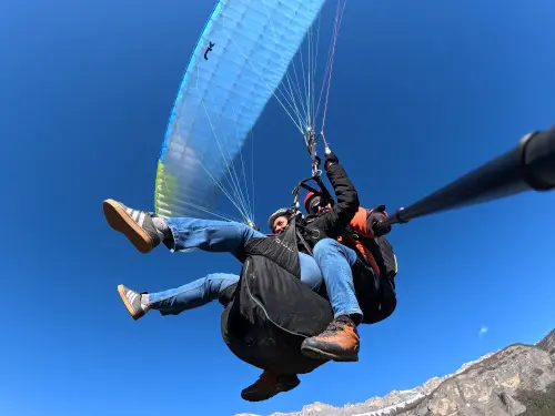 Baptême parapente vol découverte avec vue sur le lac du Bourget