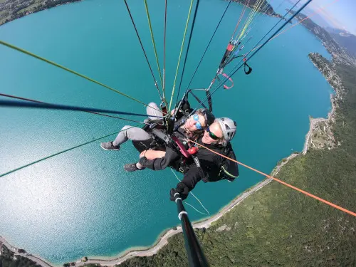 Baptême Prestige au-dessus du lac du Bourget