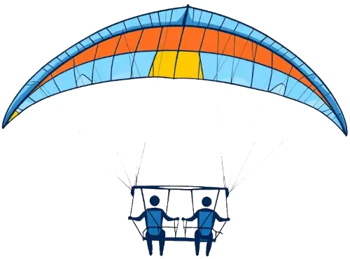 dessin de parapente