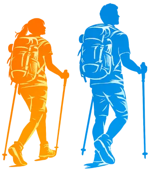 Marche et vol parapente